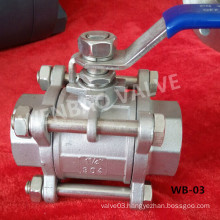 Buy 3-Piece Cast Steel Manual Ball Valve 11/4"